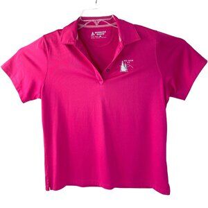 Bermuda Sands Pink Large Short Sleeve LOGO Golf Shirt 31a